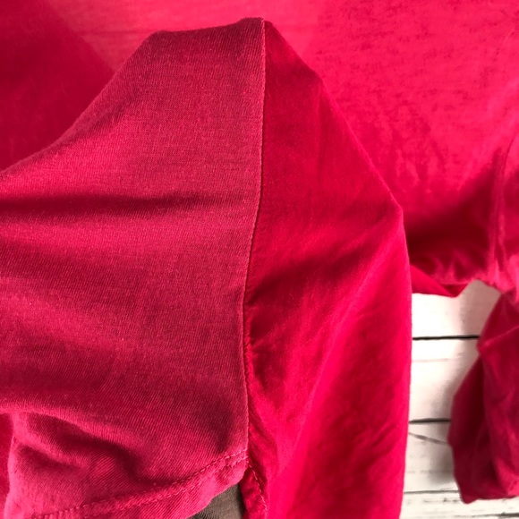 Splendid Roll Tab Sleeve Two Tone Blouse XS - Picture 7 of 7